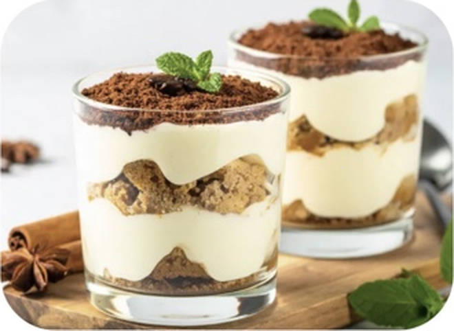 Proteinové tiramisu do skleničky